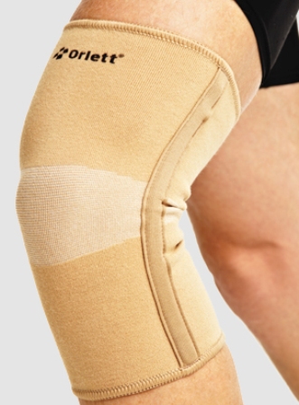 Бандаж на коленный сустав, эластичный с металлическими спиральными ребрами COOLMAX®